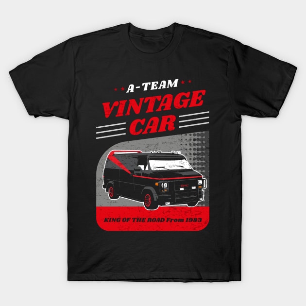 A-Team Vintage Car 80s T-Shirt by TEEWEB